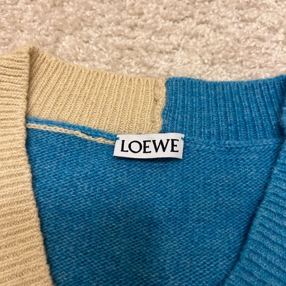 Loewe sweater wool sz s oversized Colorblock Pattern - Picture 9 of 10